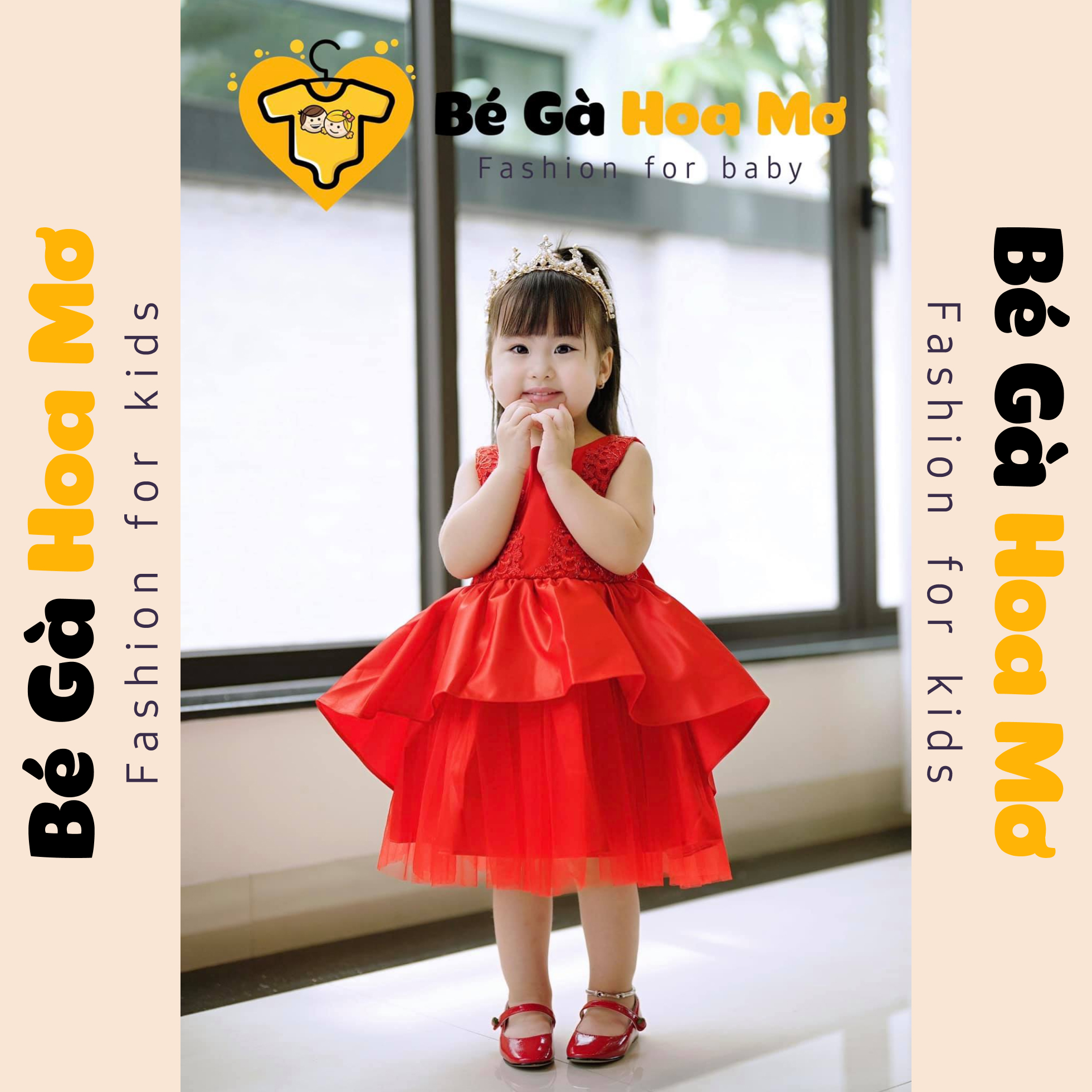 Váy TK Đỏ Ren nơ lưng