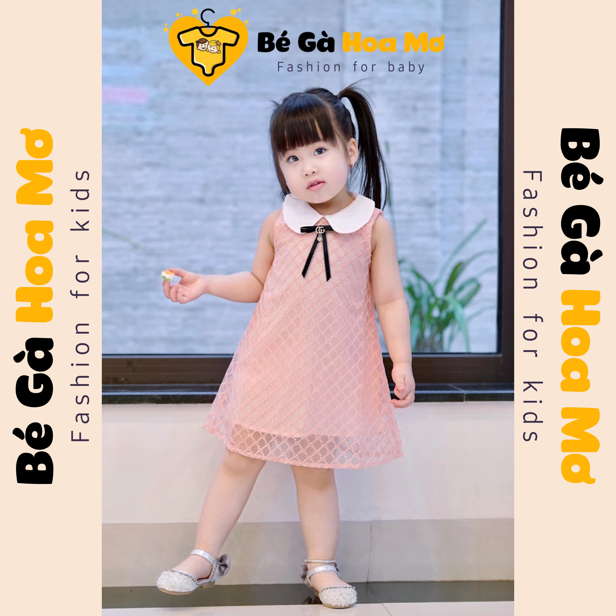 Váy Ren thêu GC Hồng