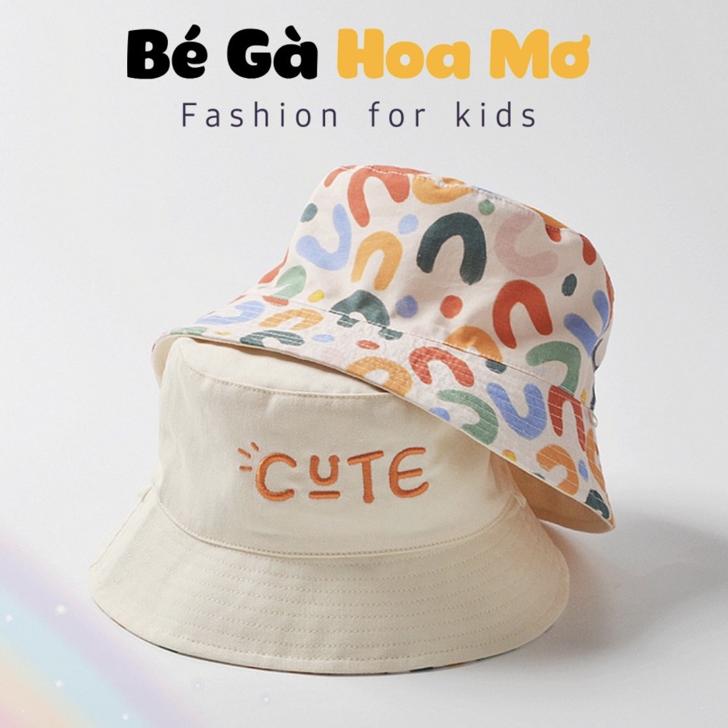 Mũ bèo 2 mặt CUTE 