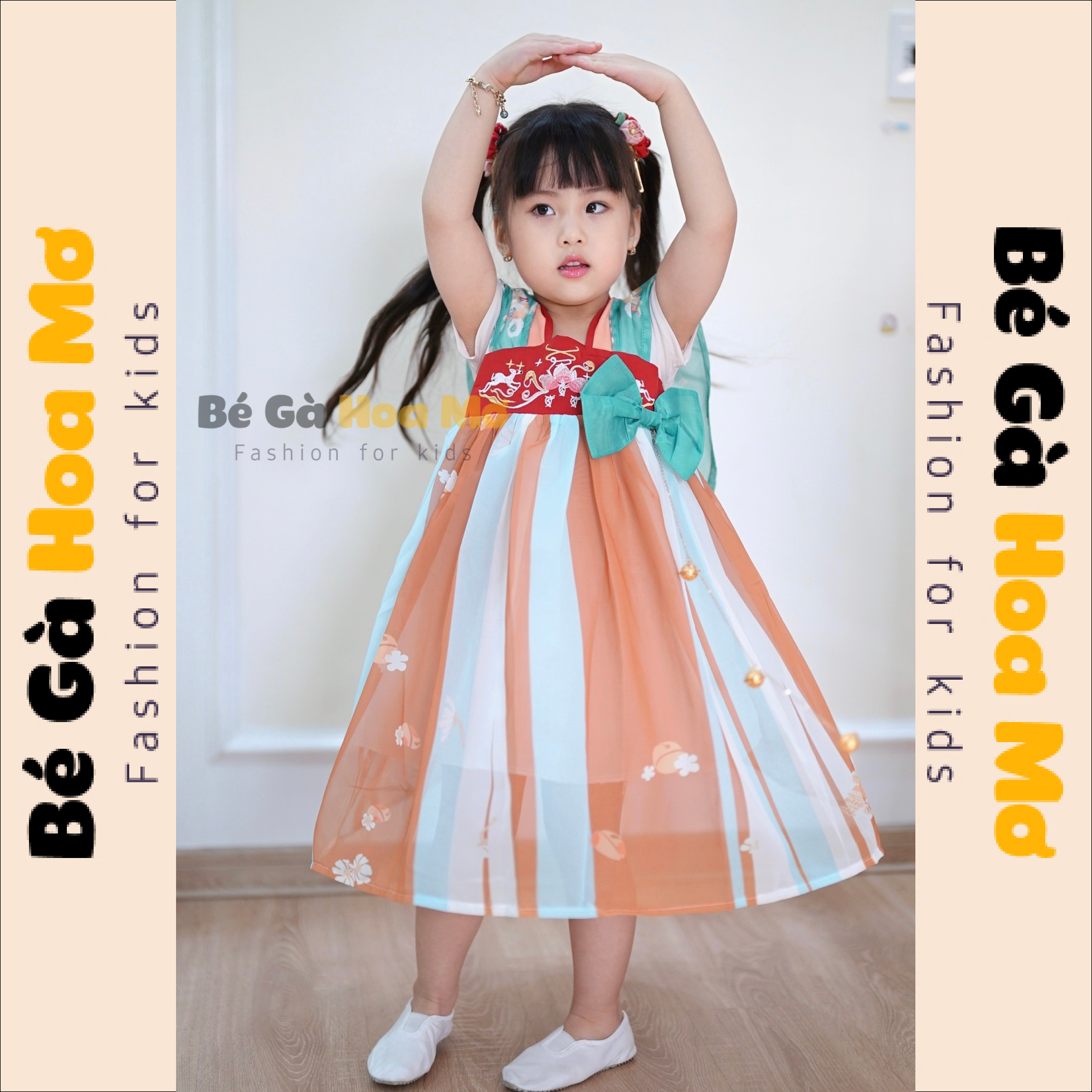 Váy Hằng Nga nơ eo