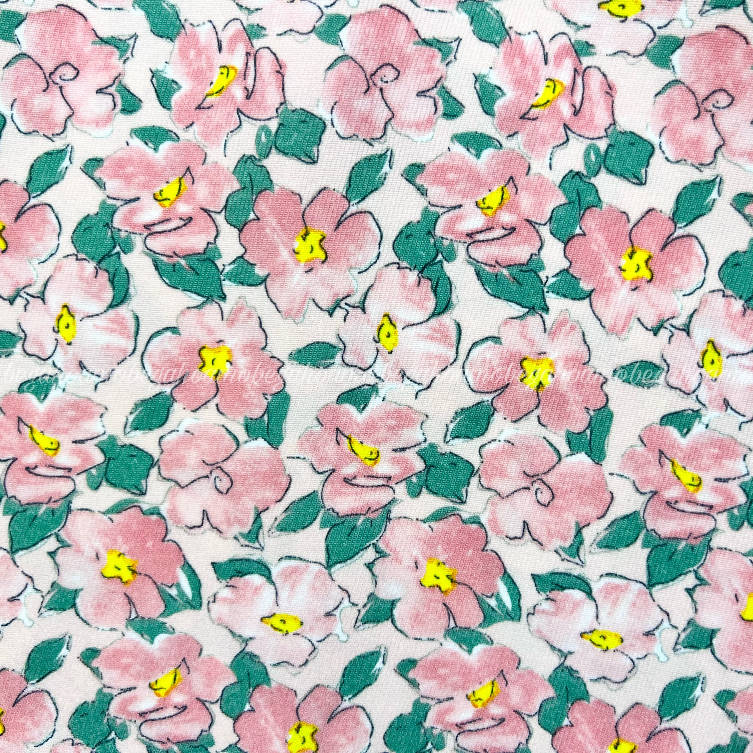 Áo dài hoa lan nhung tăm hồng kèm mấn