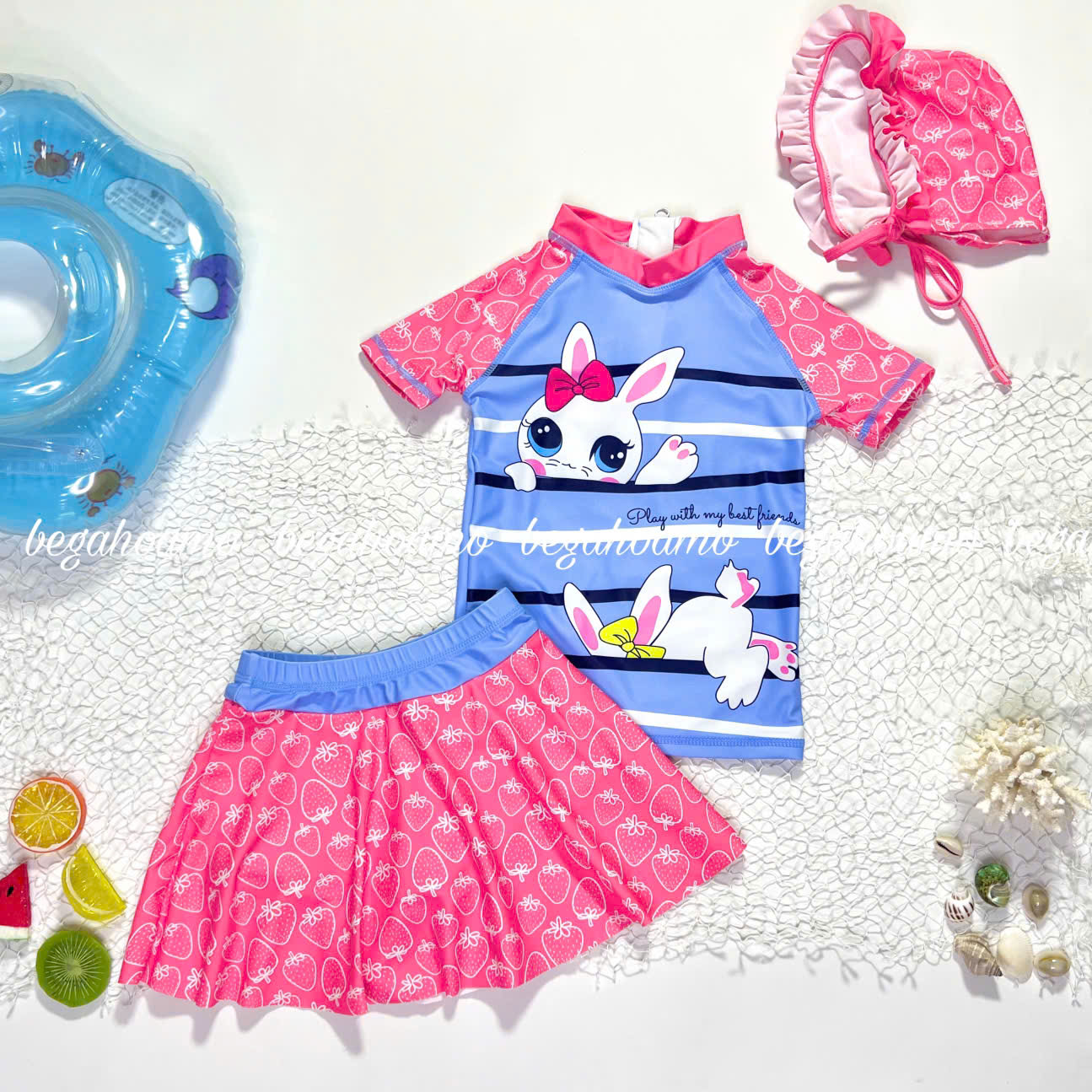 Set bơi 3ct thỏ dâu