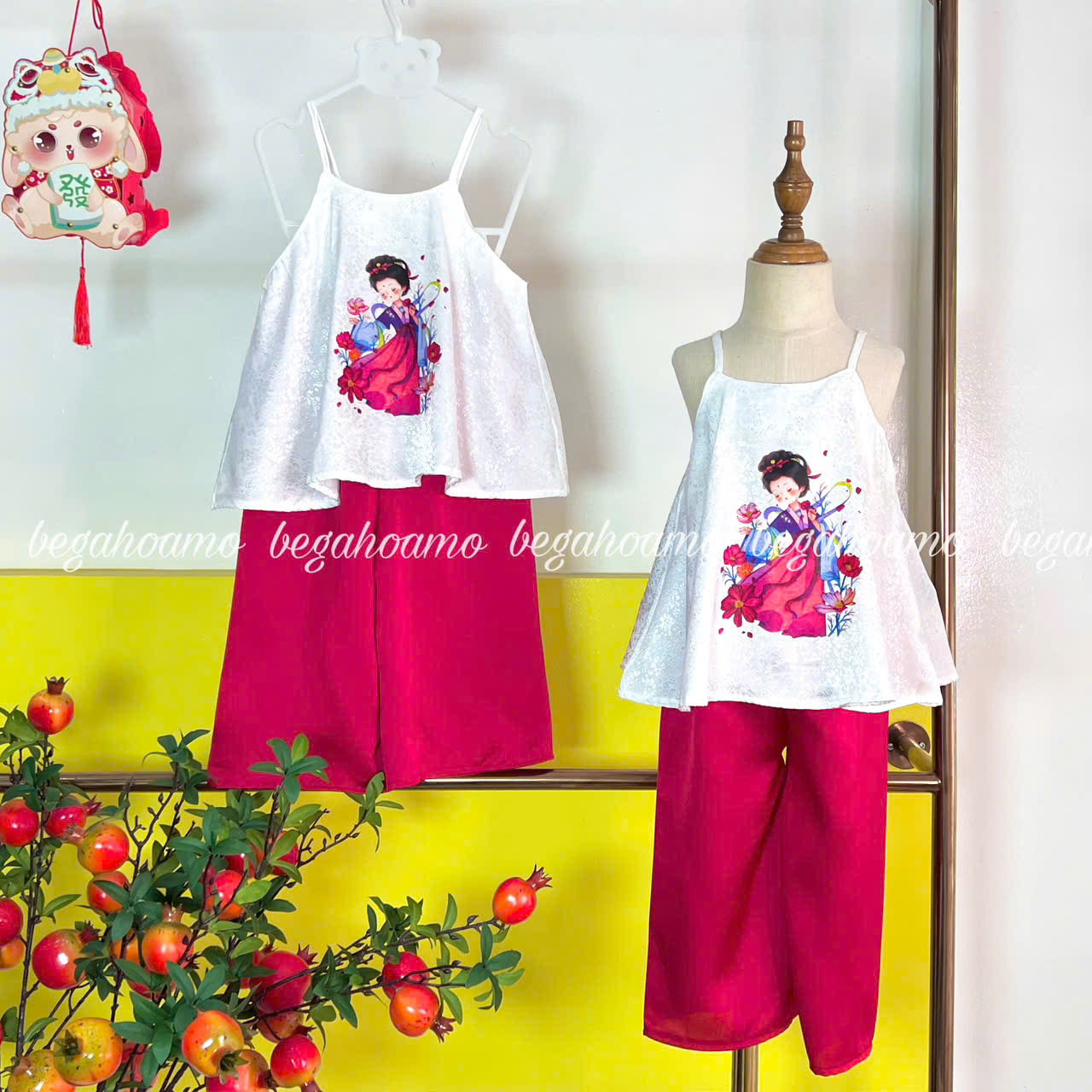 Bộ lụa cô gái 2 dây