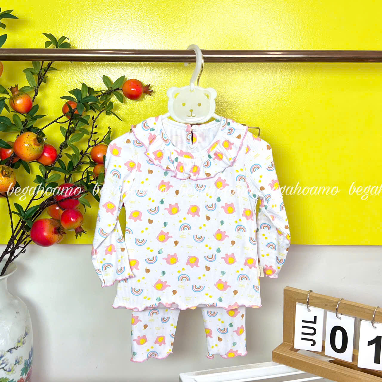 Bộ dài tay thun tăm cổ bèo