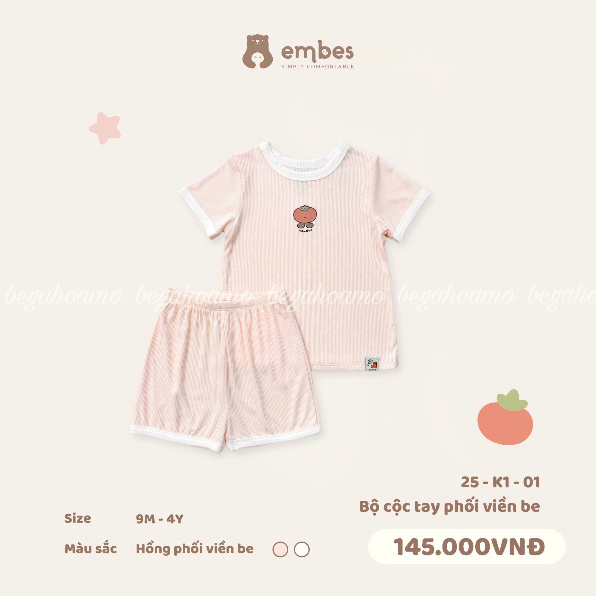 Bộ cộc rau củ Embes