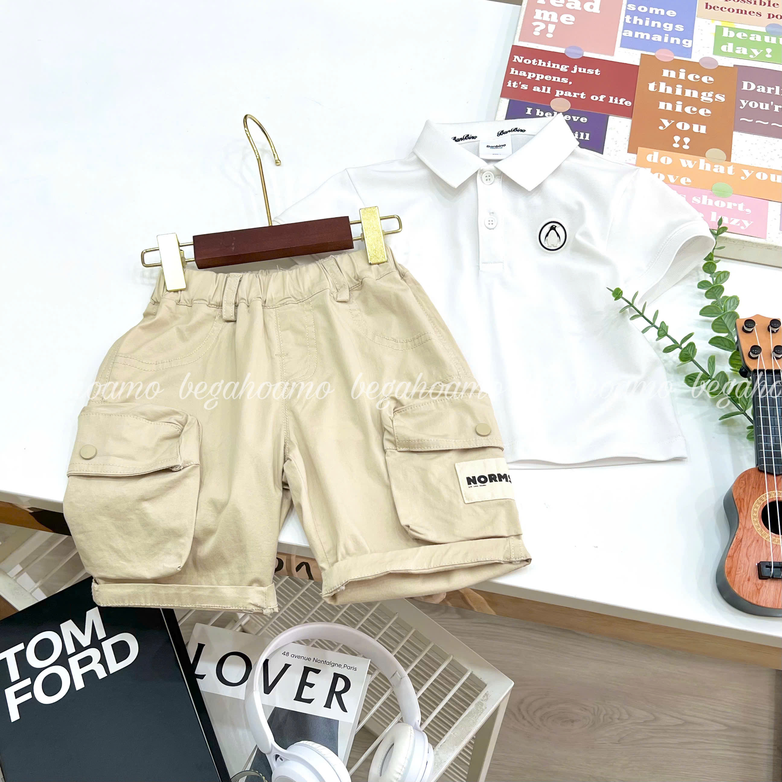 Quần túi hộp Norms be 