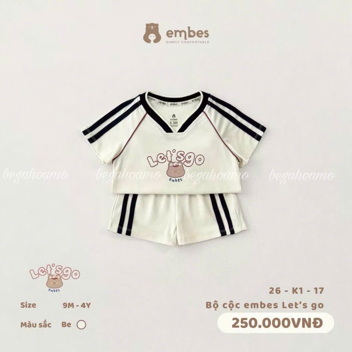 Bộ cộc embes Let's Go