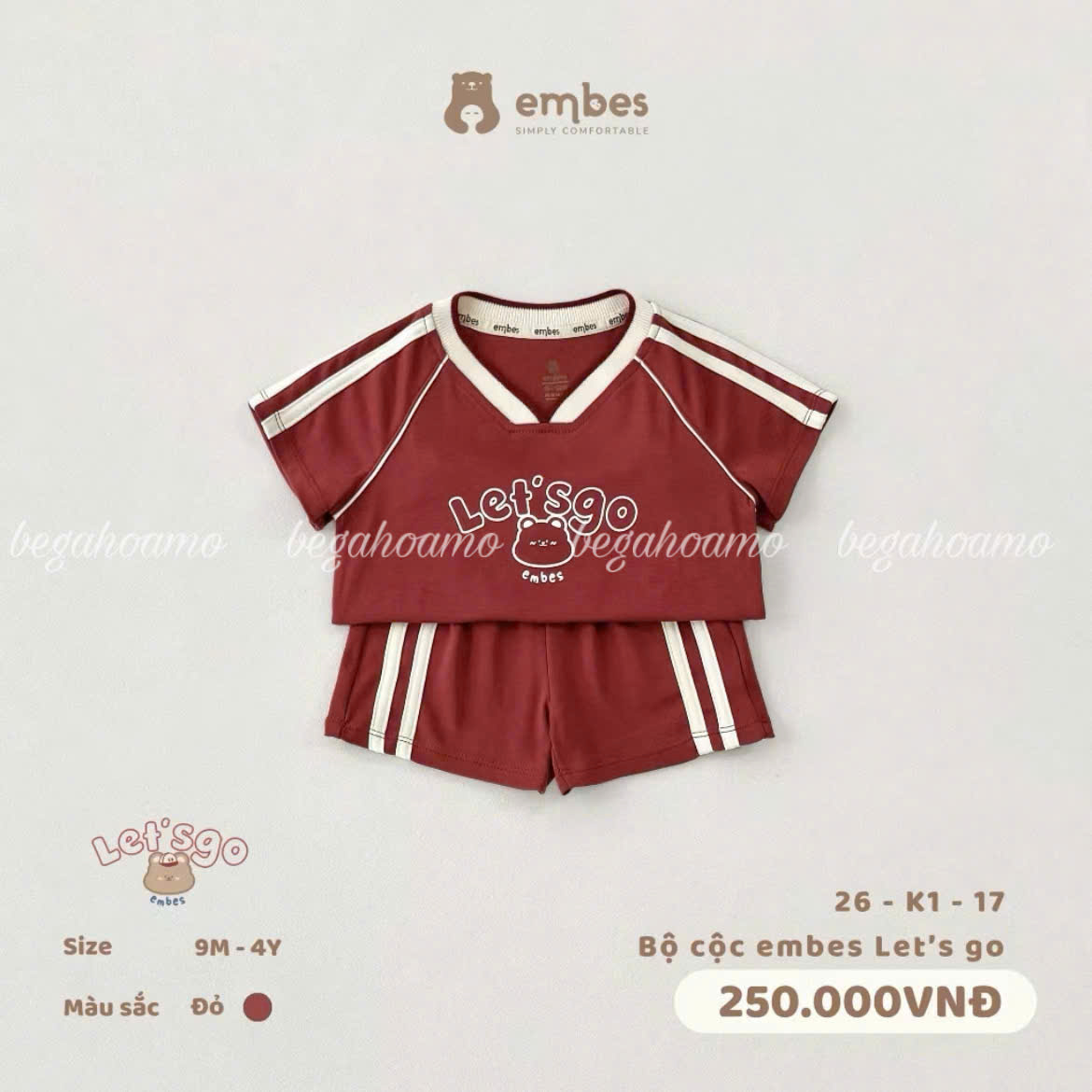 Bộ cộc embes Let's Go