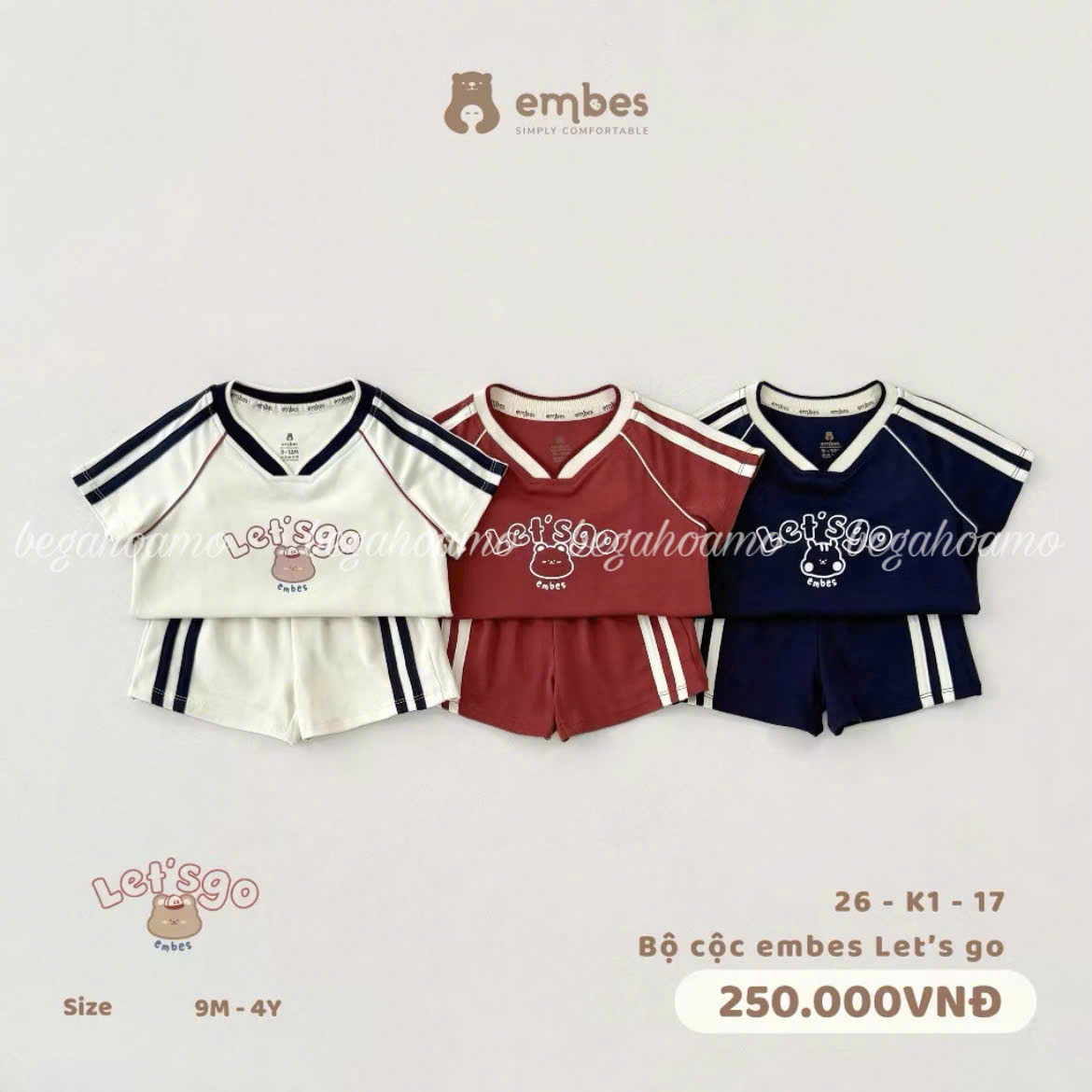Bộ cộc embes Let's Go